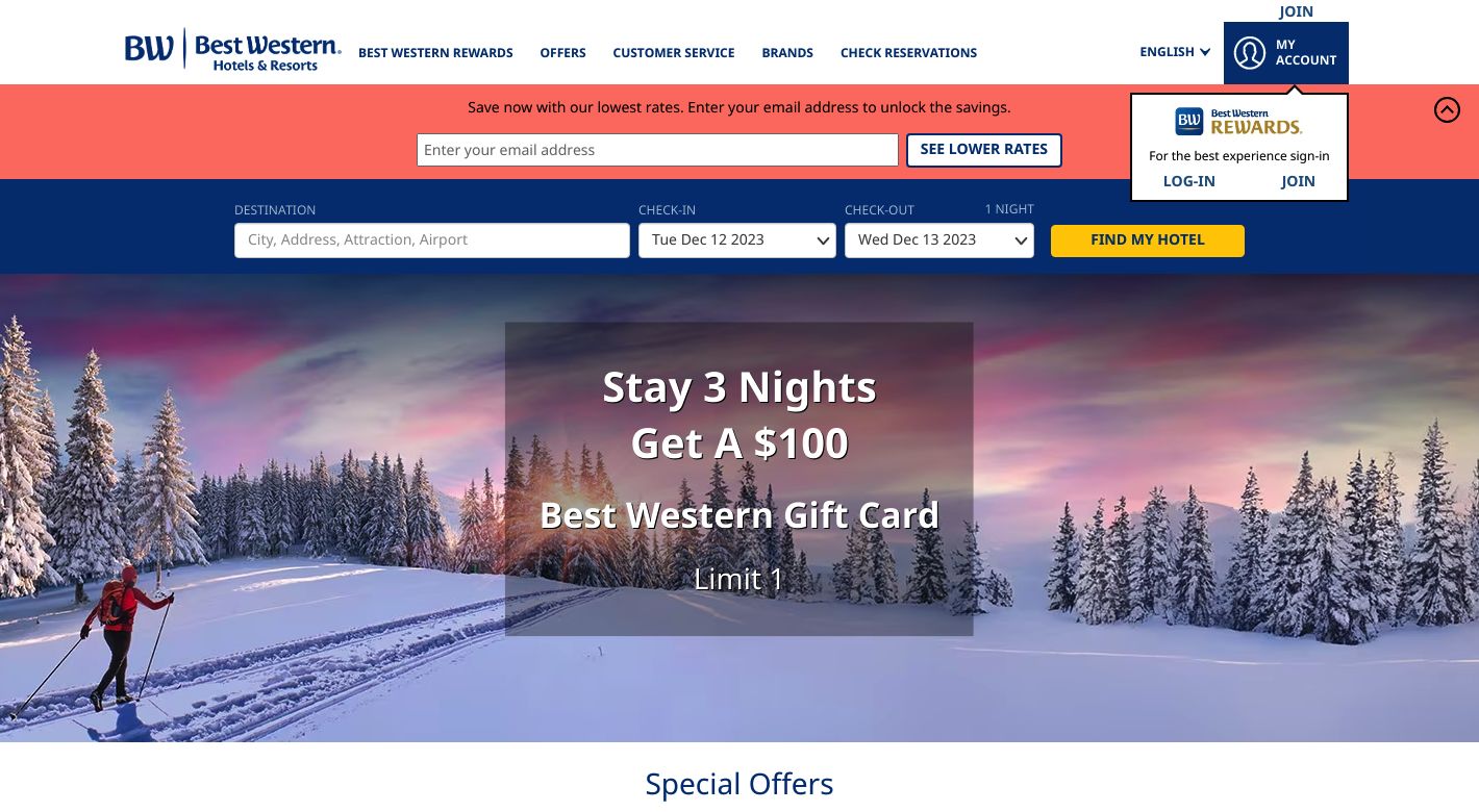 Best Western Website