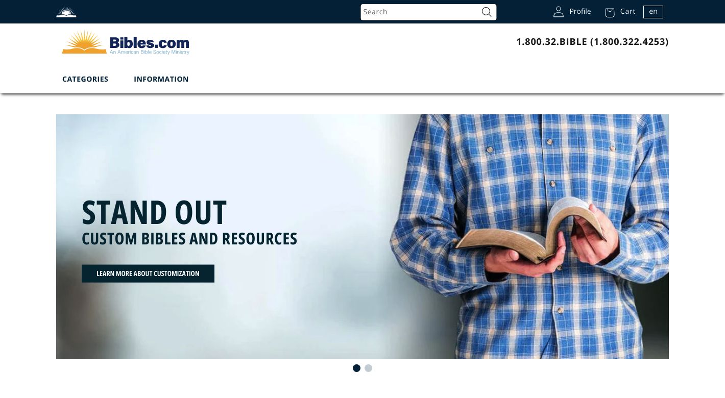 Bibles.com Website