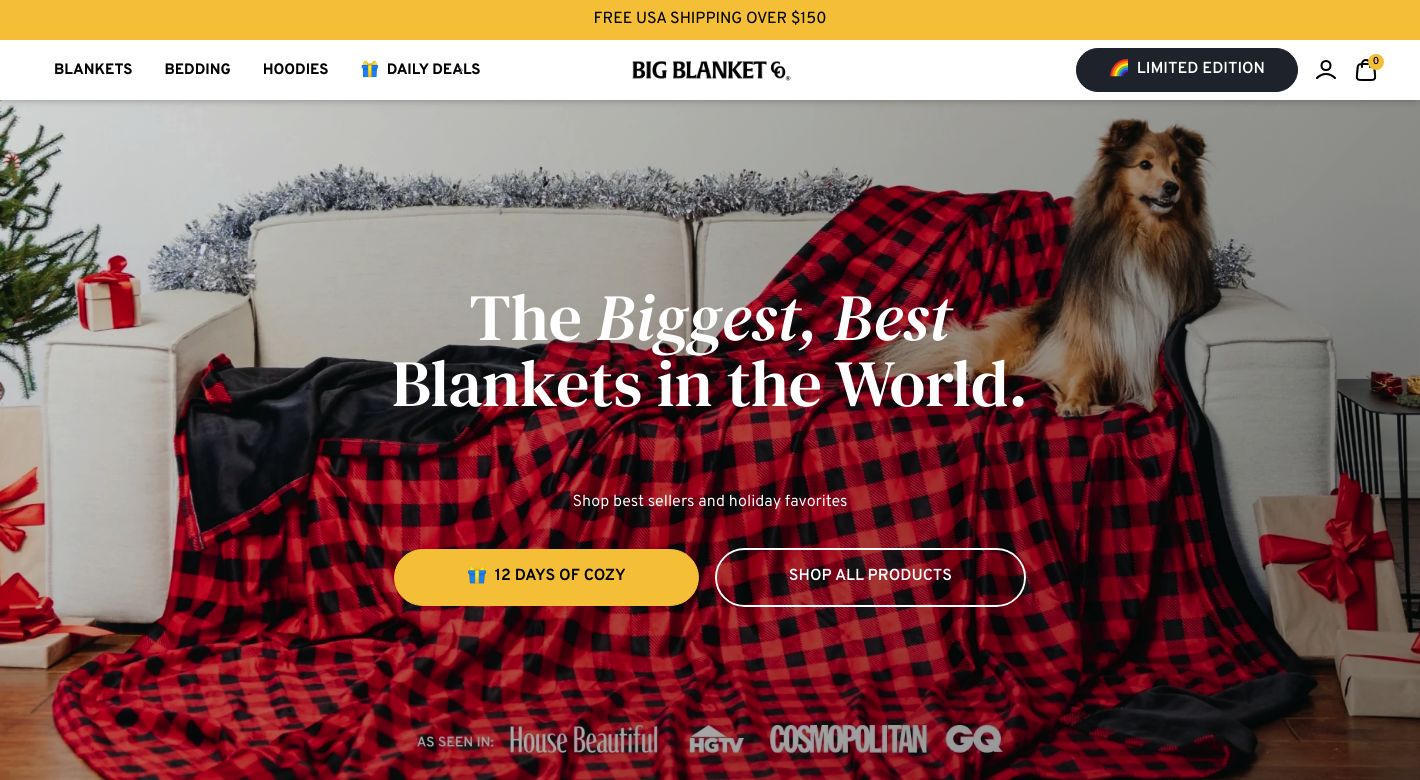 Big Blanket Co Website