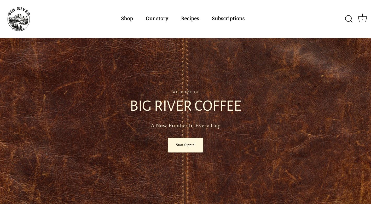 Big River Coffee Website