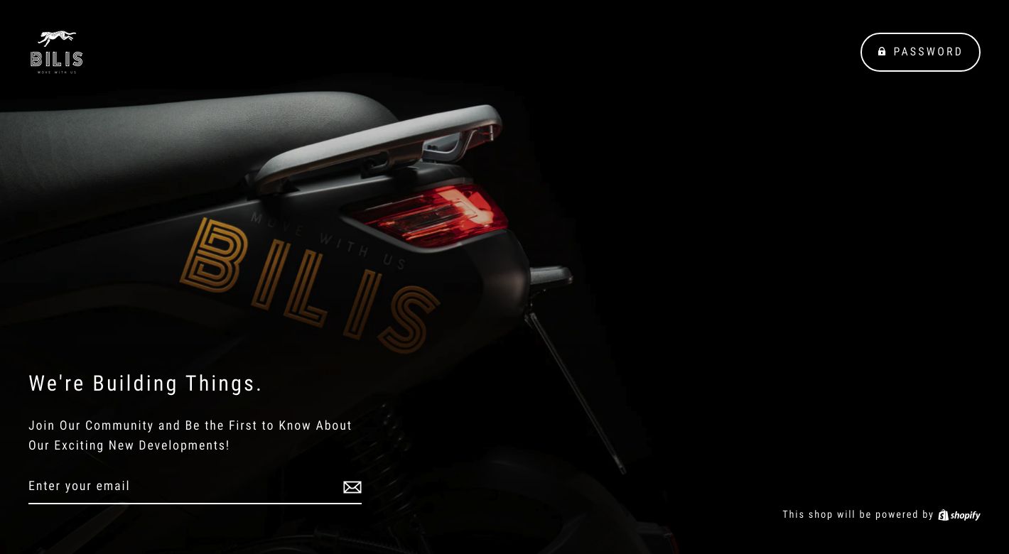 Bilis Electric Mopeds Website