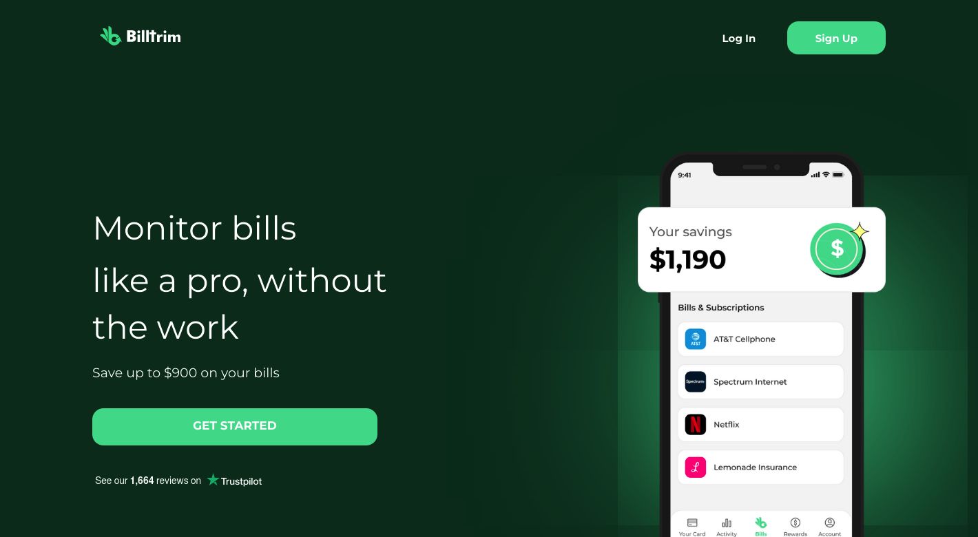 BillTrim Website