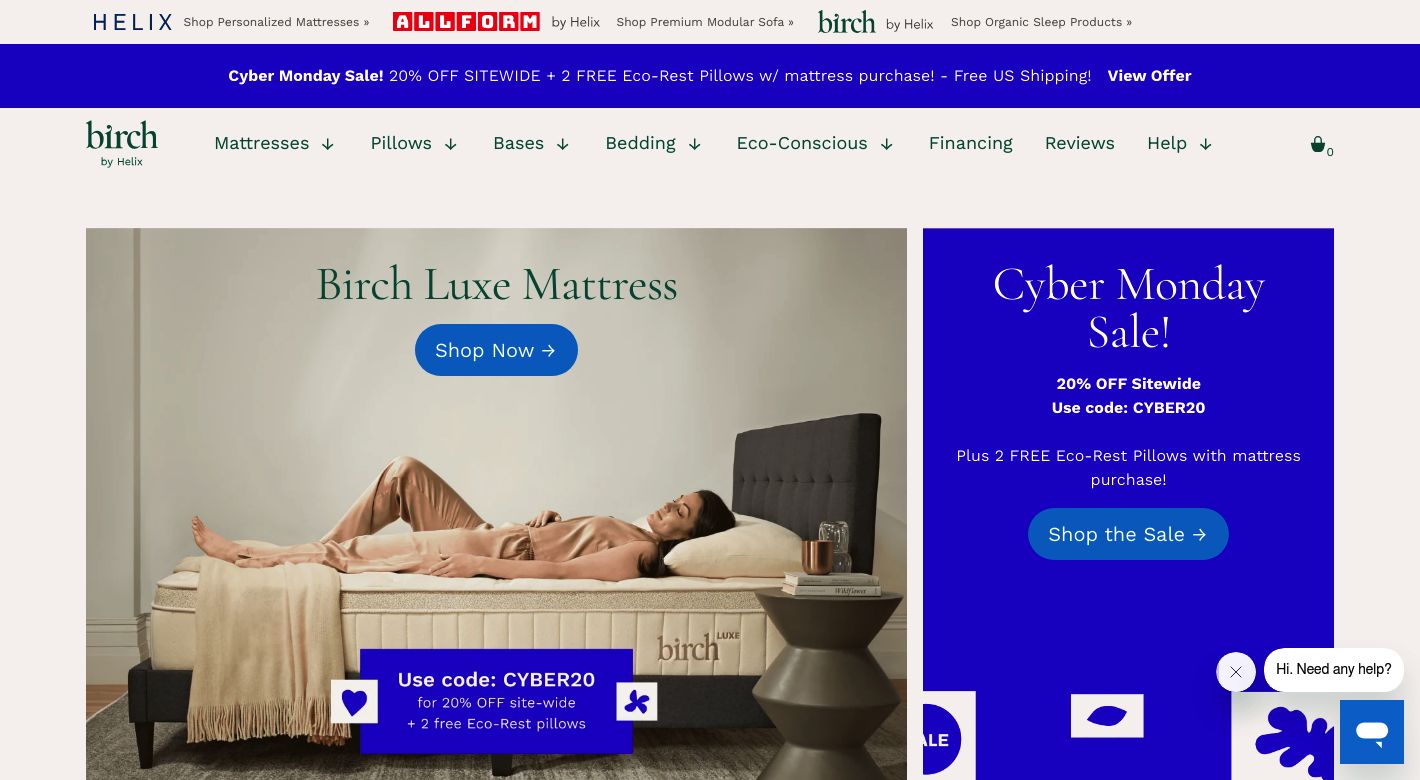 Birch Living Website