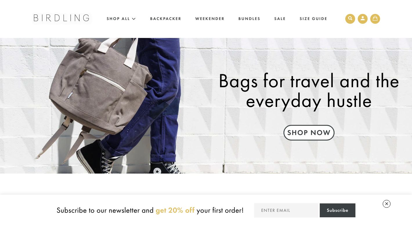 Birdling Bags Website