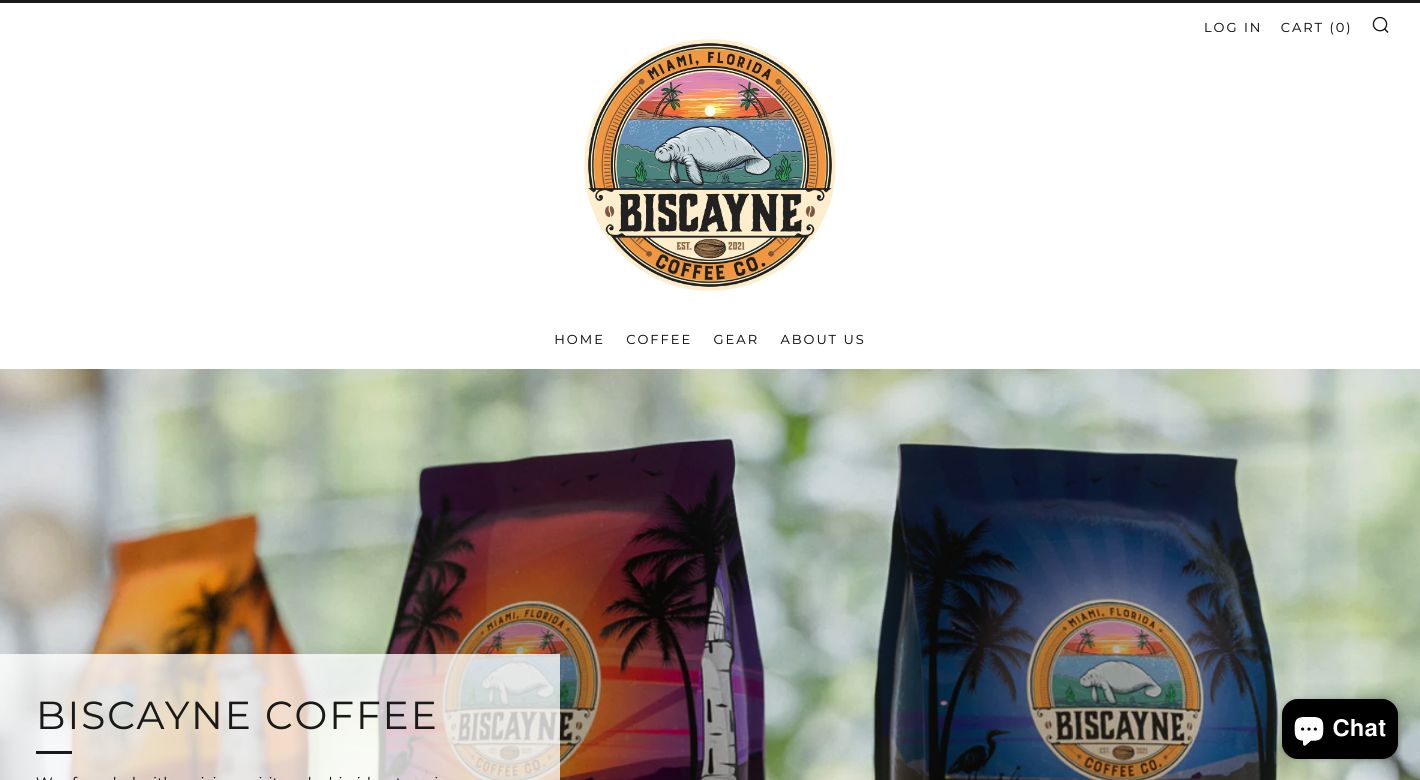 Biscayne Coffee Website