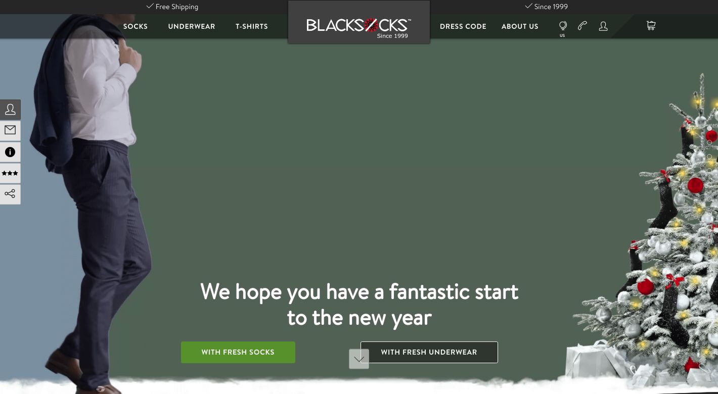 Blacksocks.com Website