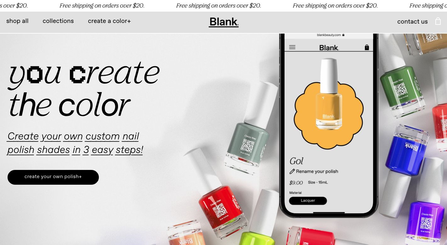 Blank Beauty Website