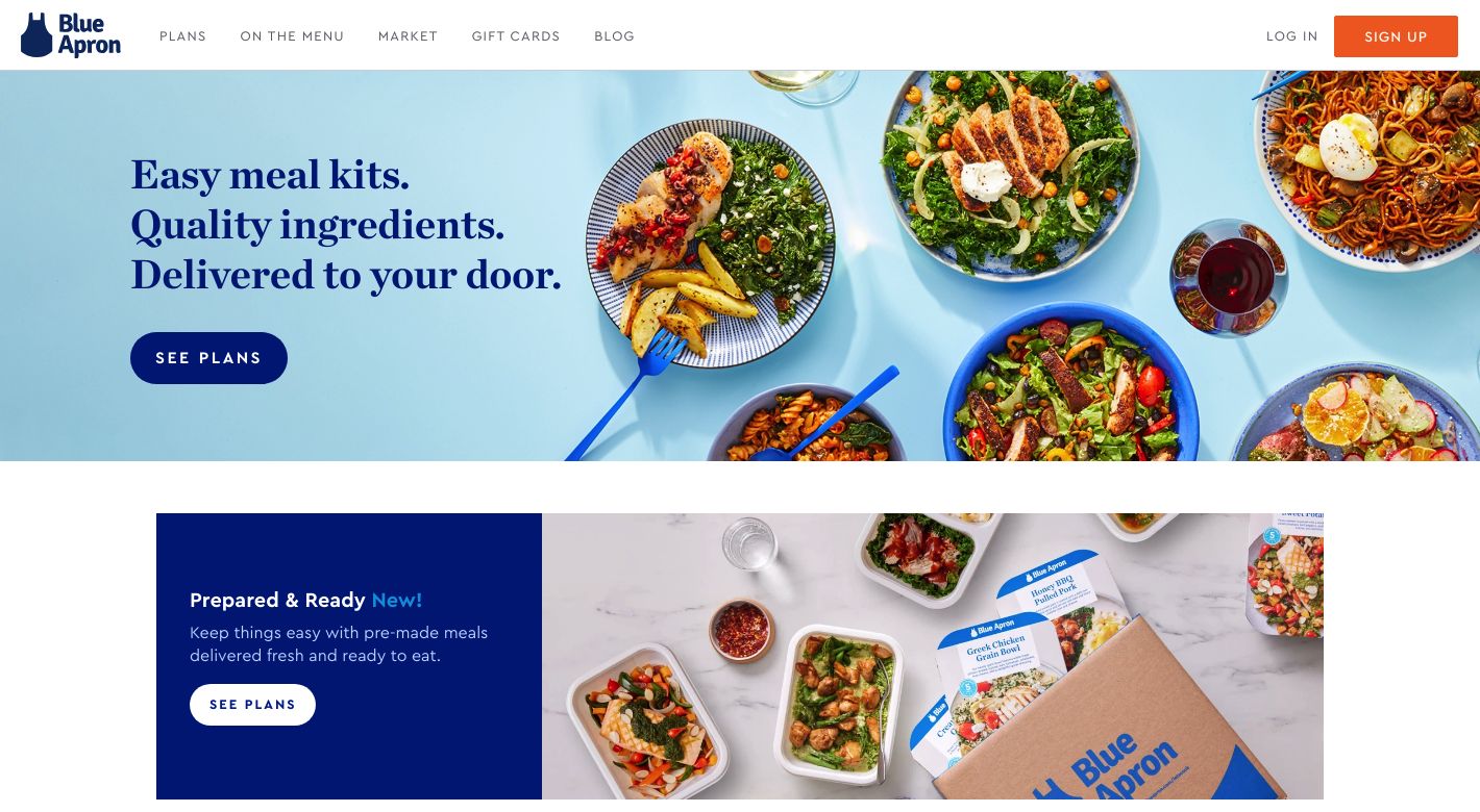 Blue Apron Website