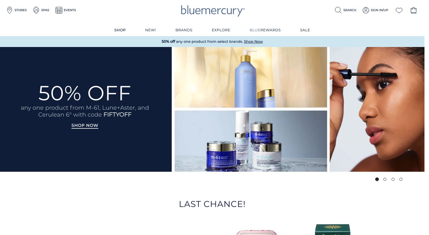 Bluemercury Website