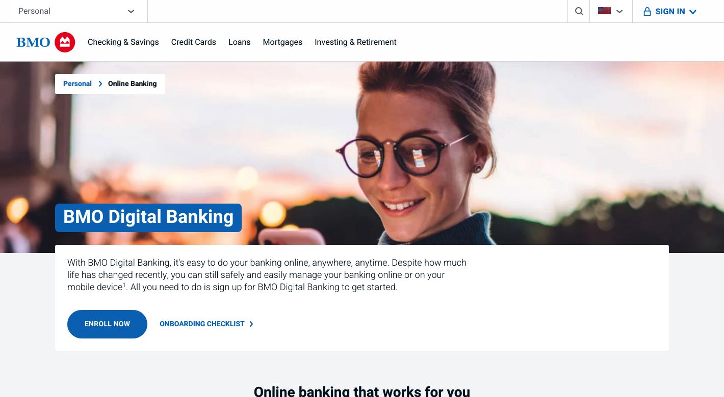 BMO Harris Bank Website