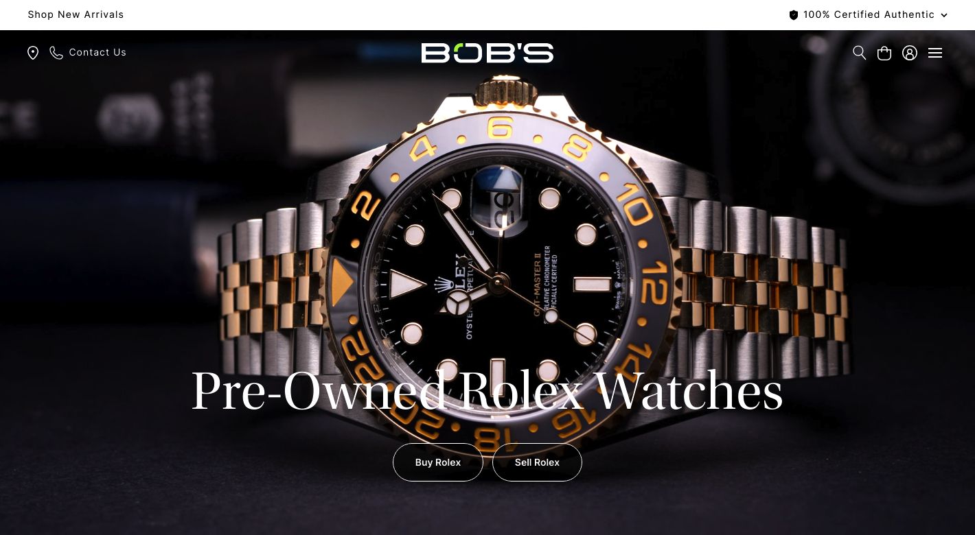 Bob's Watches Website