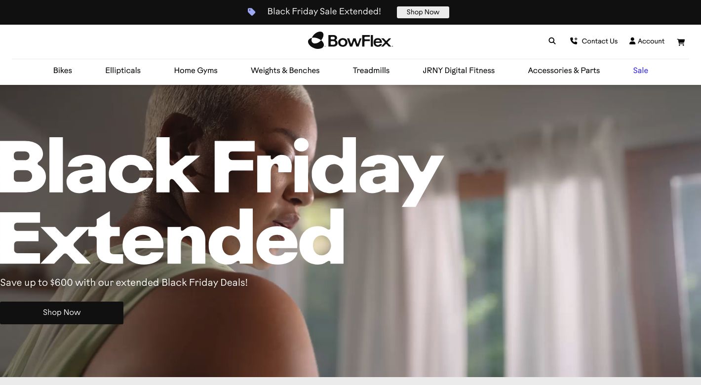 Bowflex Website