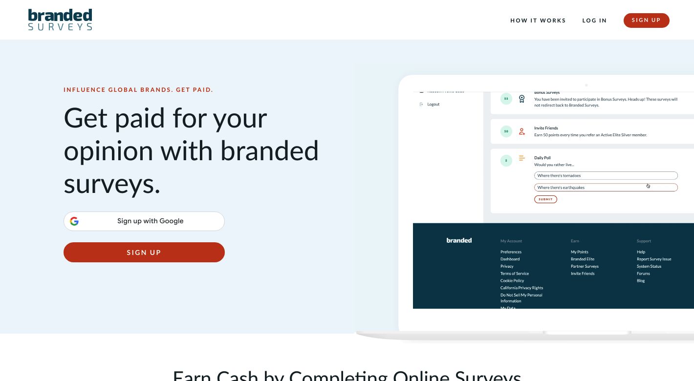 Branded Surveys Website