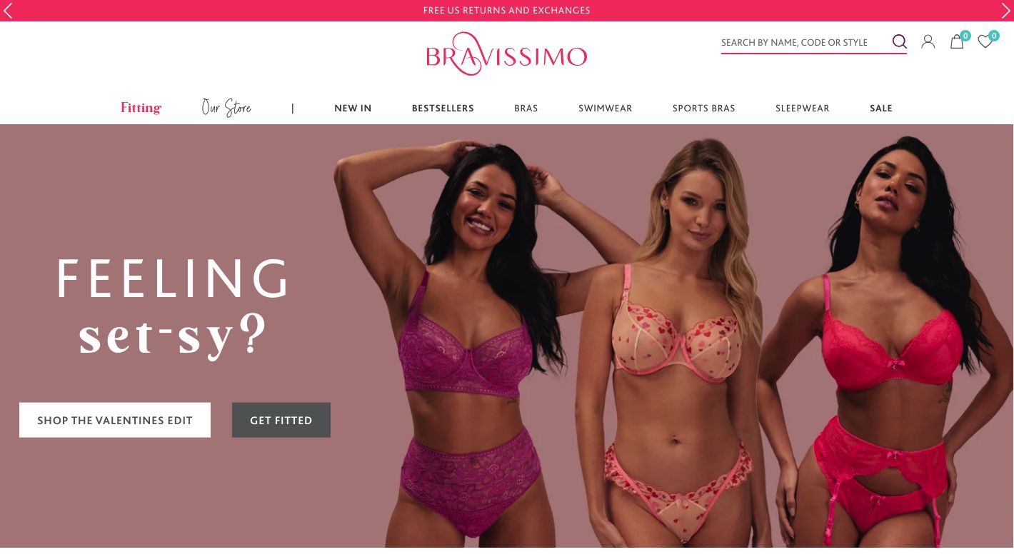 Bravissimo Website