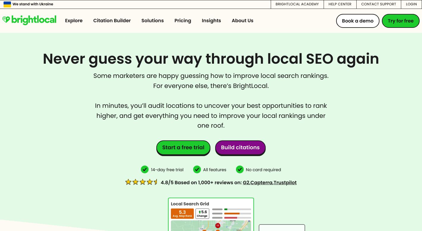 BrightLocal Website