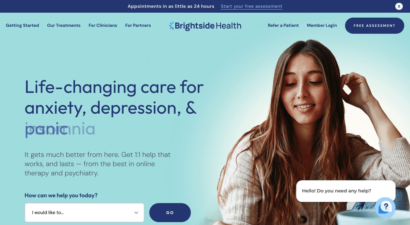 Brightside Health Website