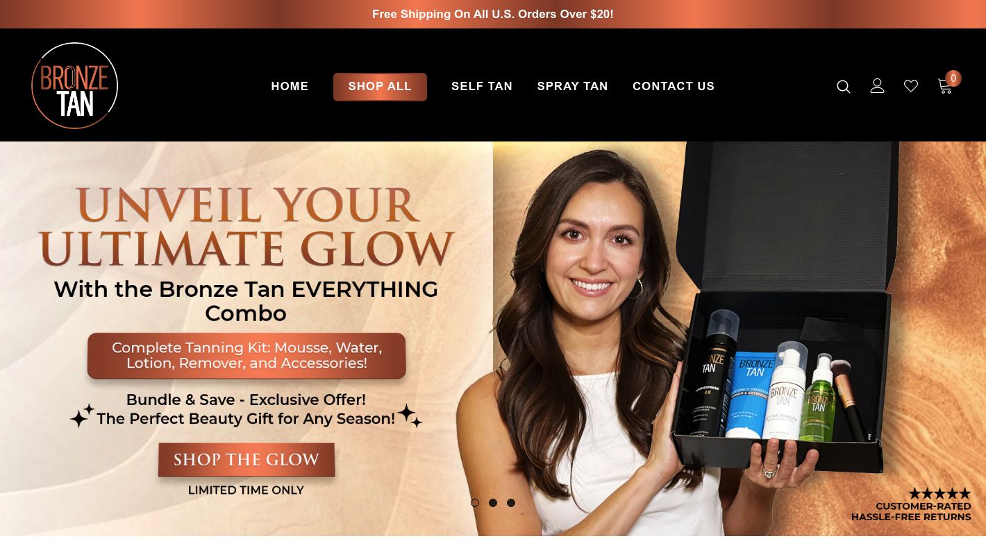 Bronze Tan Website