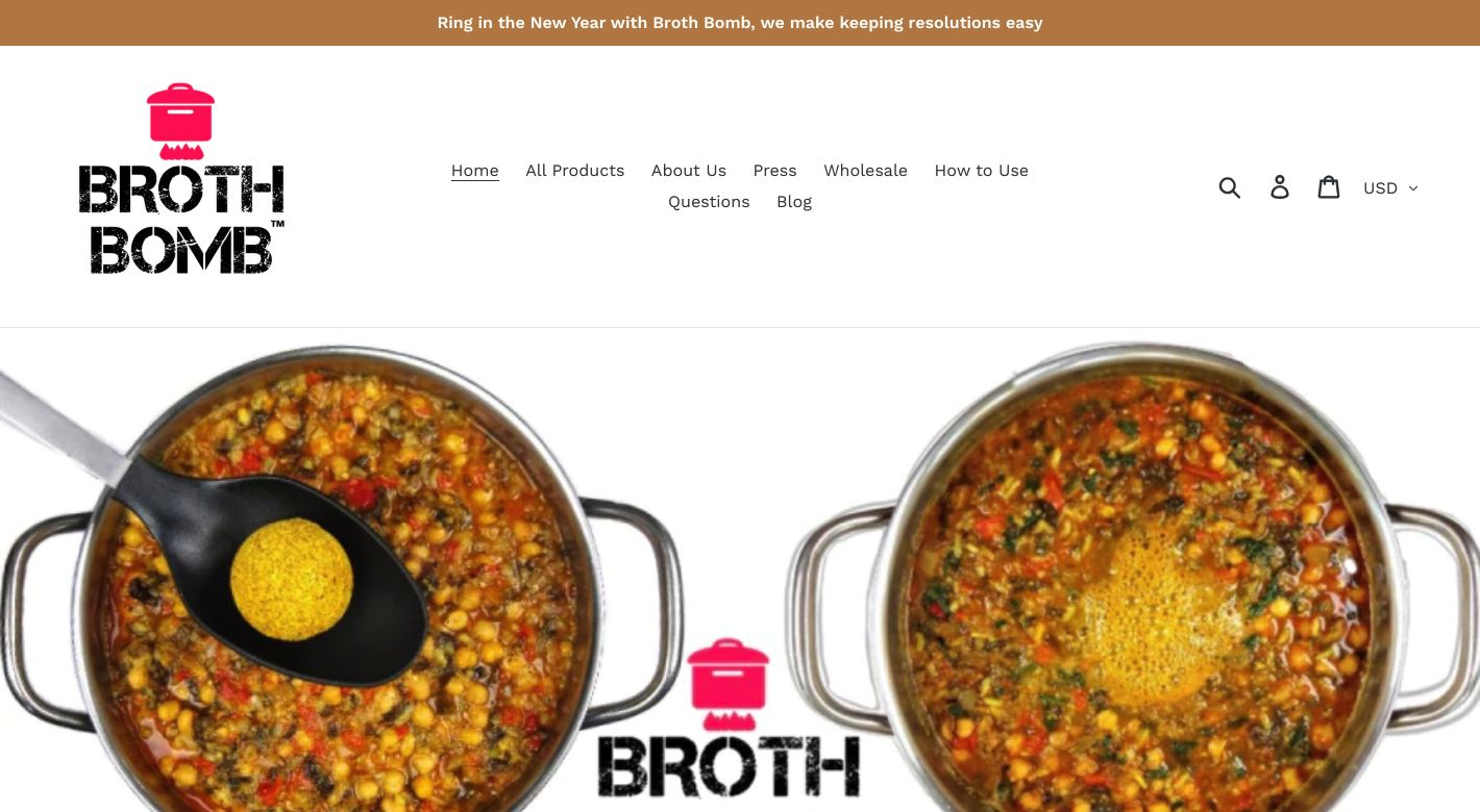 Broth Bomb Website