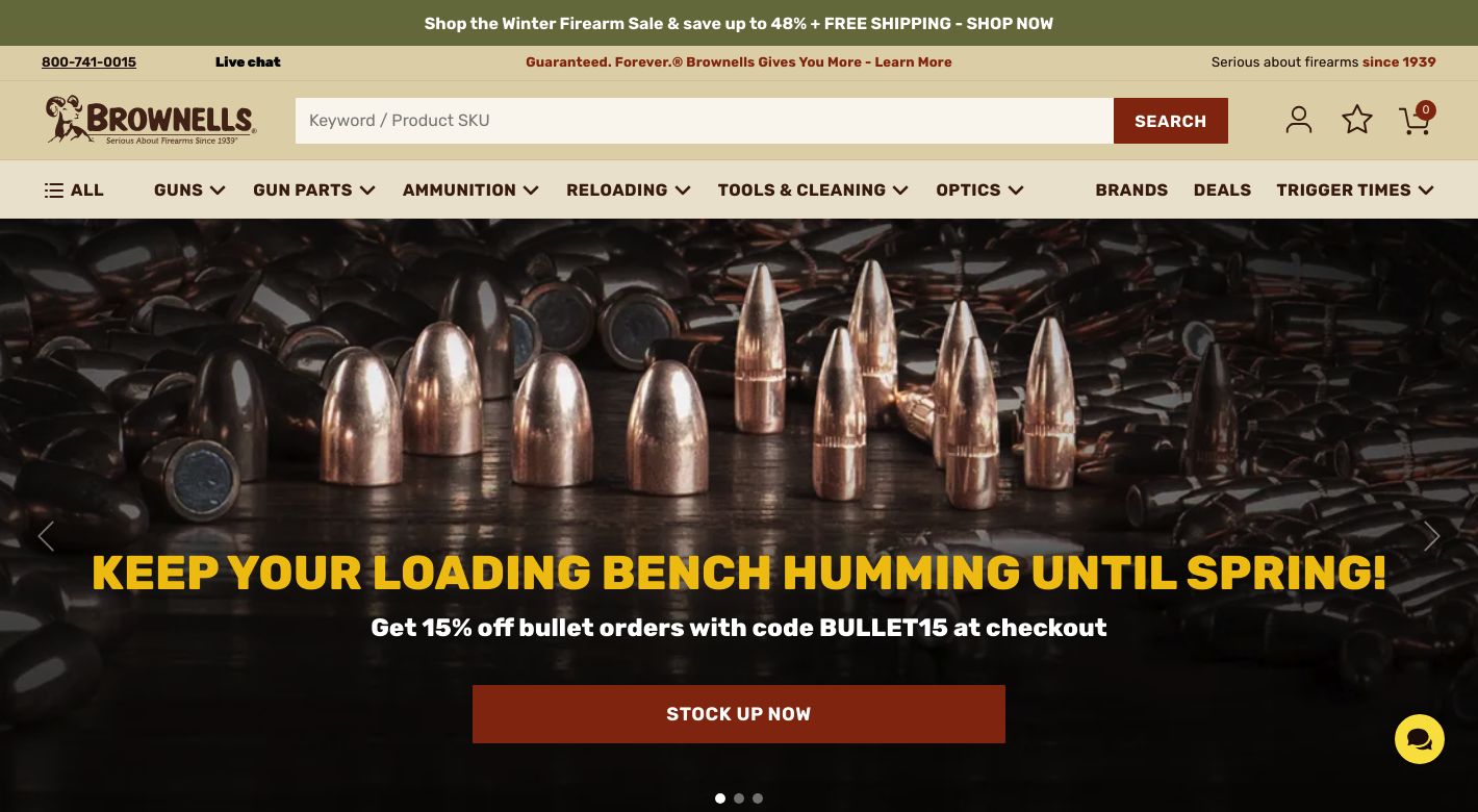 Brownells Website