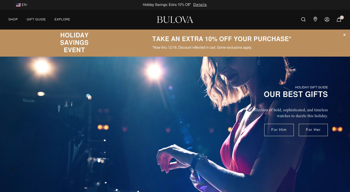 Bulova Website