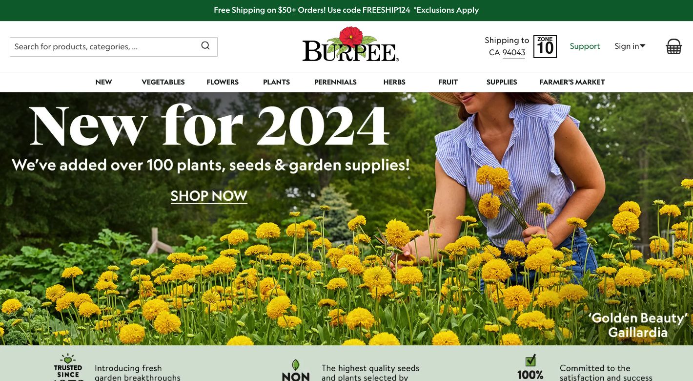 Burpee Gardening Website