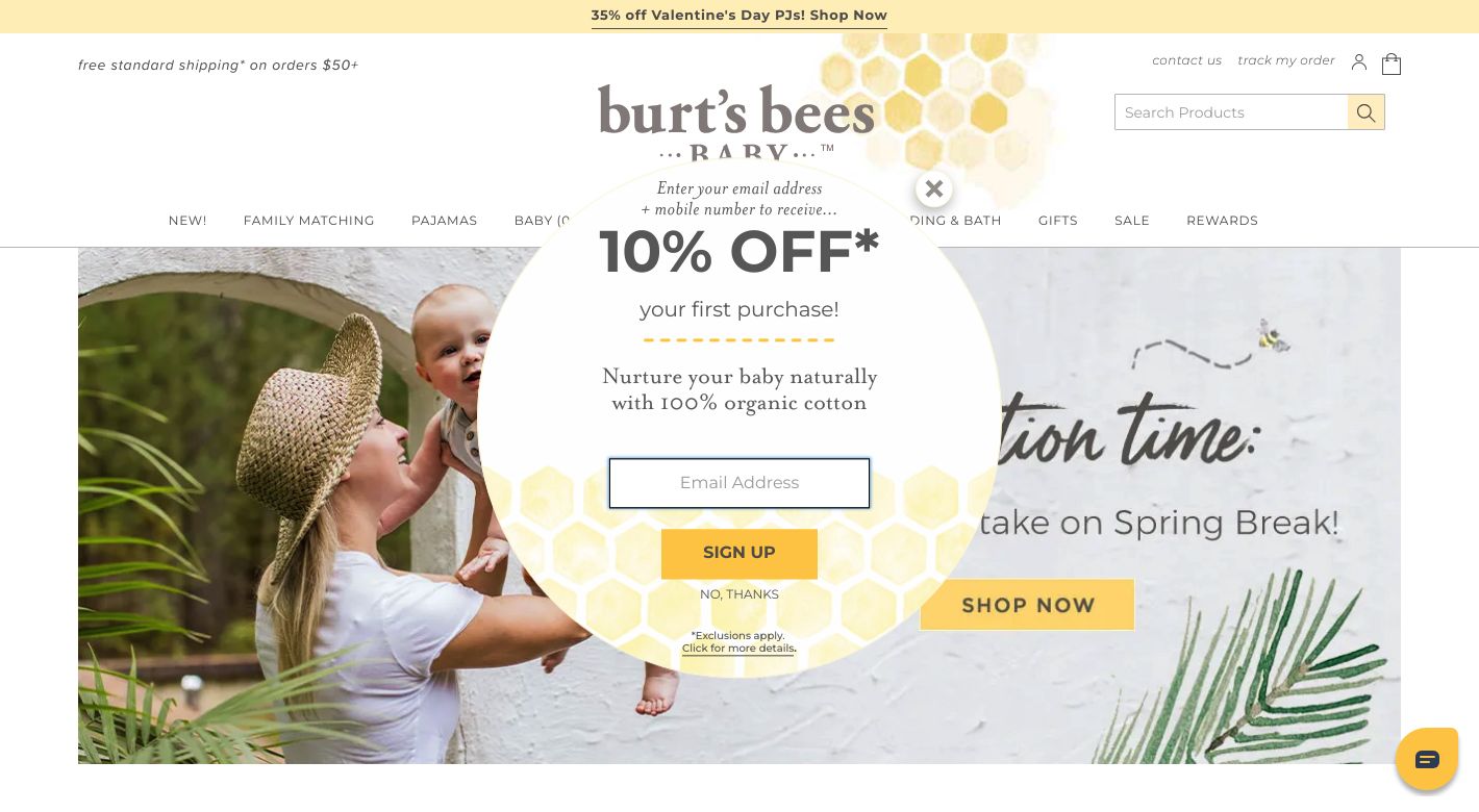 Burts Bees Baby Website