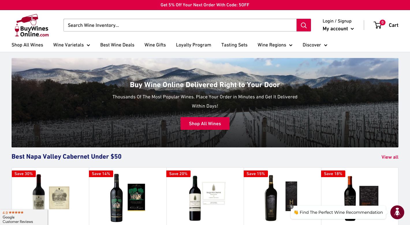 Buy Wines Online Website