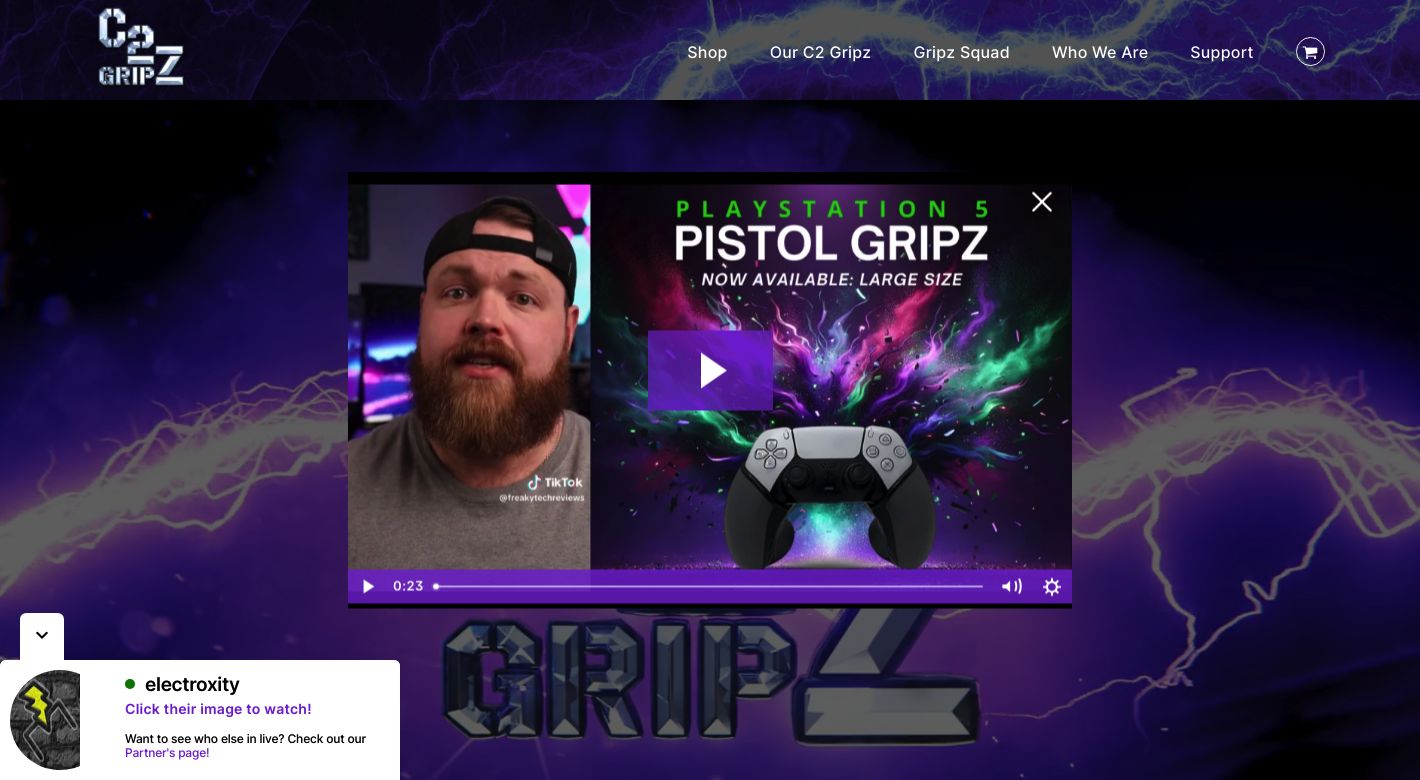 C2 Gripz Website