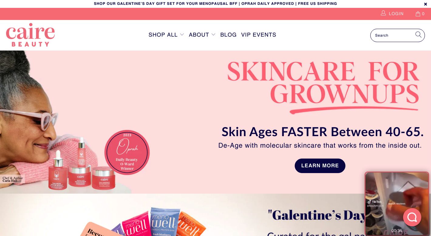 Caire Beauty Website