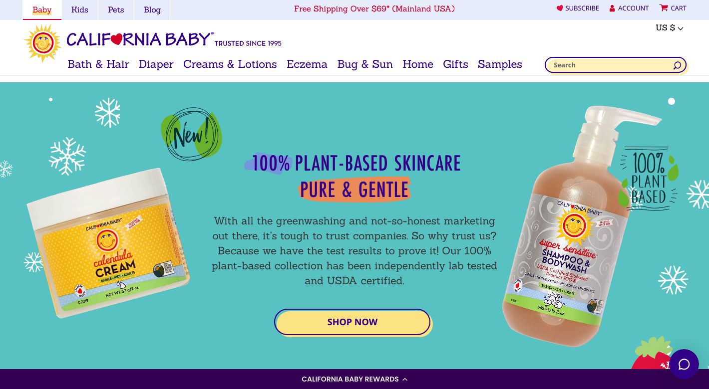 California Baby Website