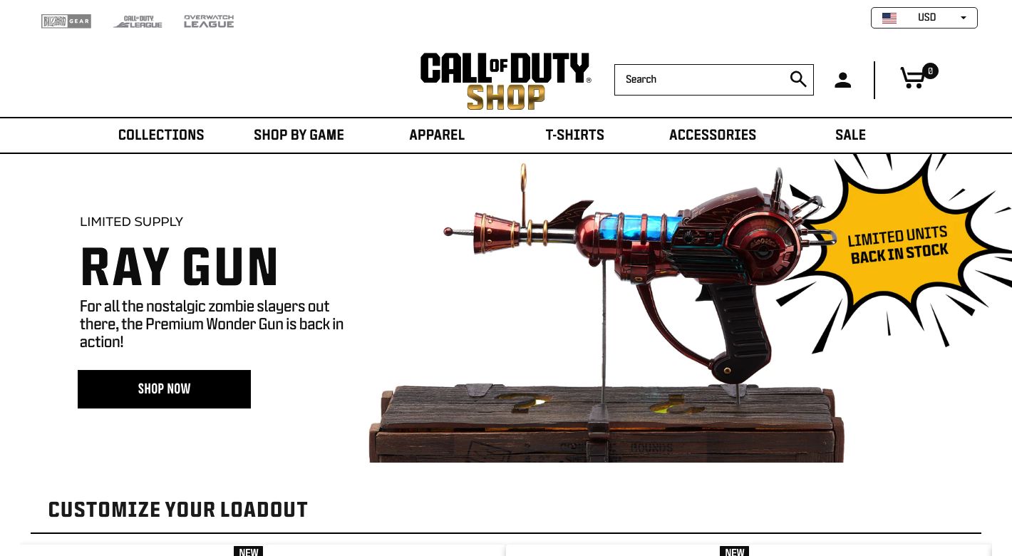 Call of Duty Shop Website