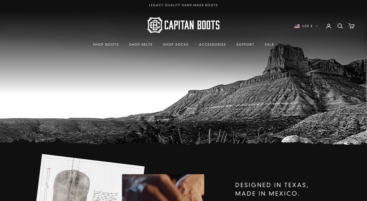 Capitan Boots Website