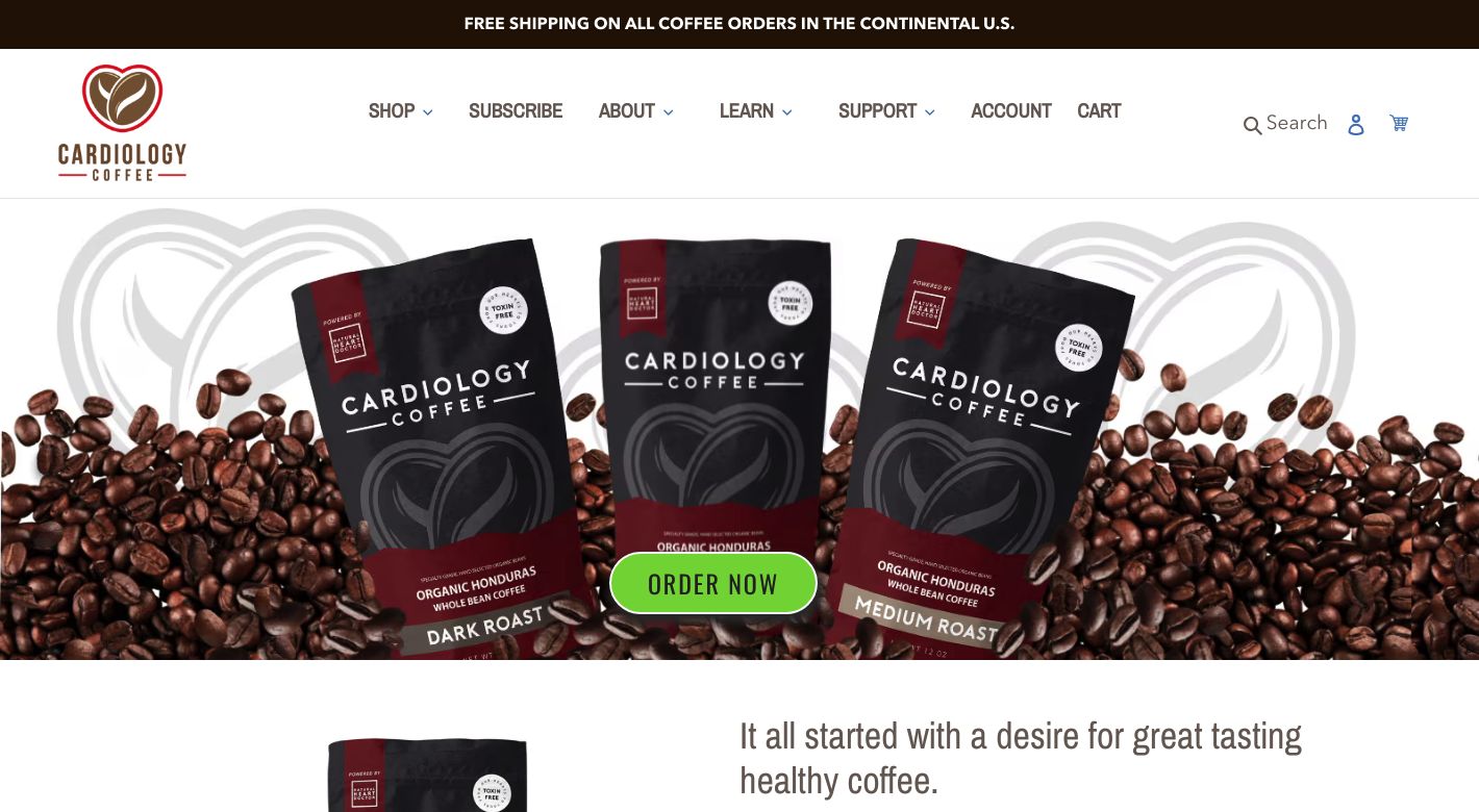 Cardiology Coffee Website