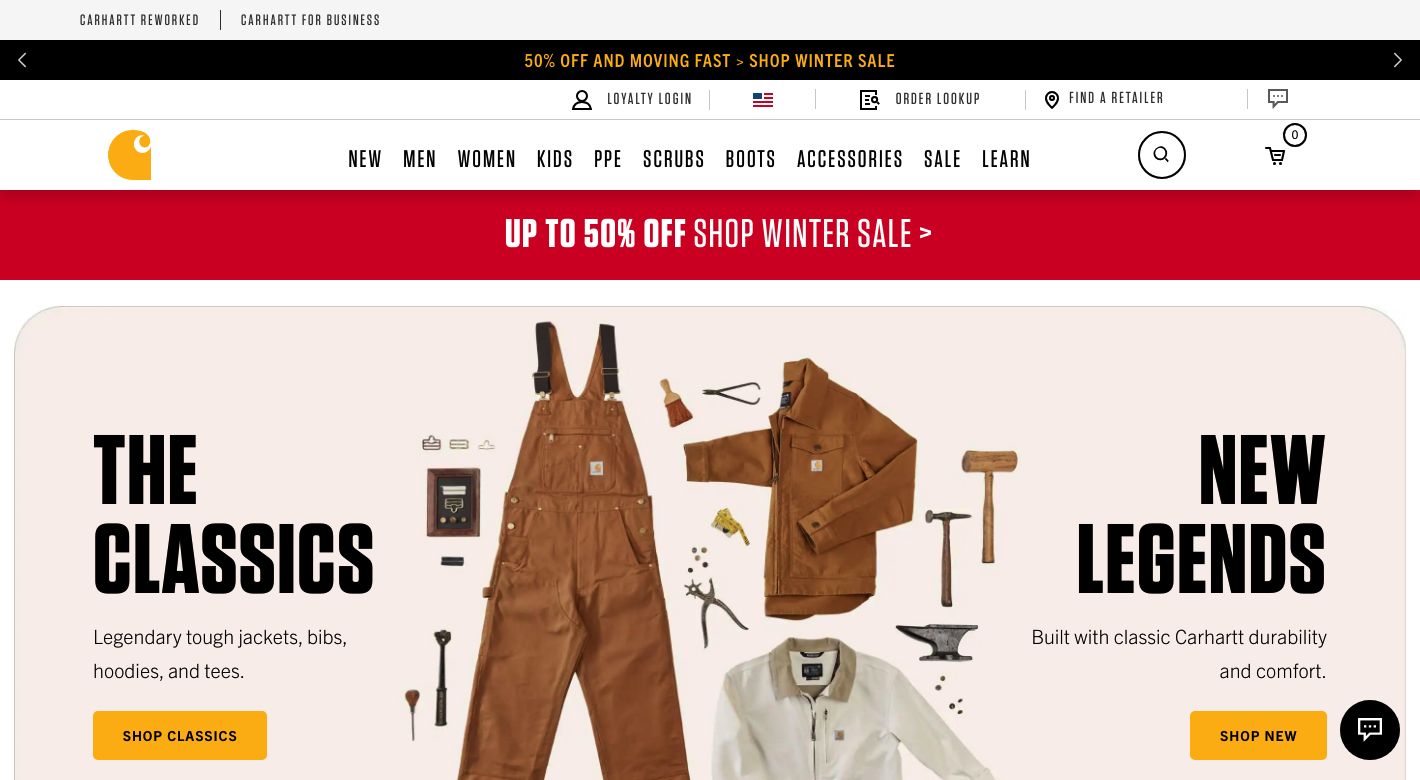 Carhartt Website