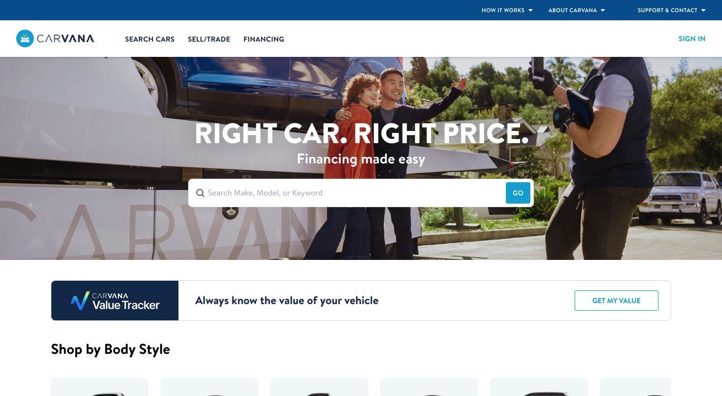 Carvana Website