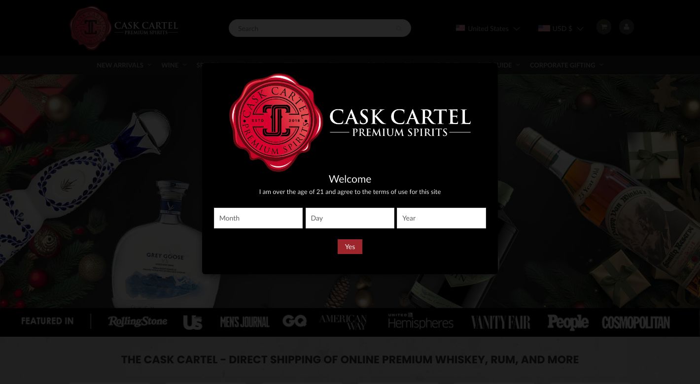 CaskCartel.com Website