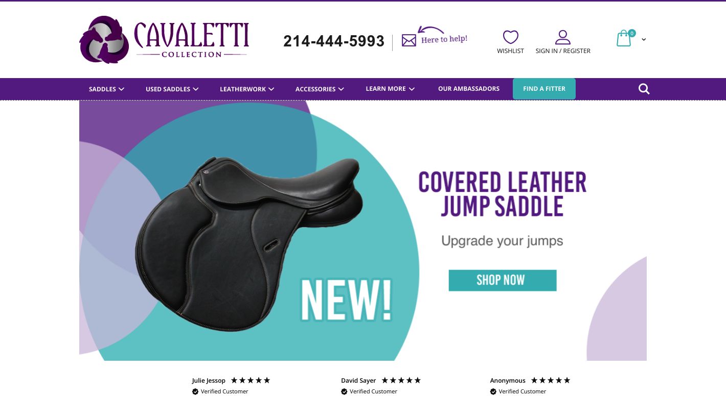 Cavaletti Collection Website