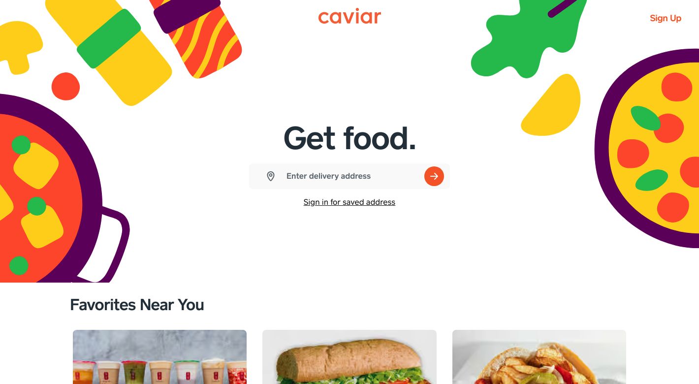 Caviar - Consumer Program Website