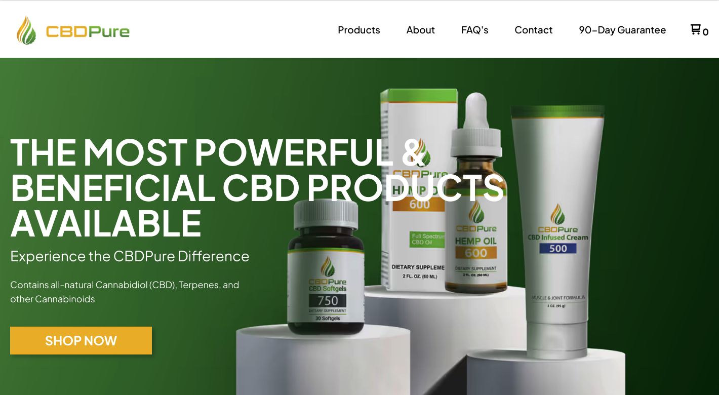 CBDPure Website