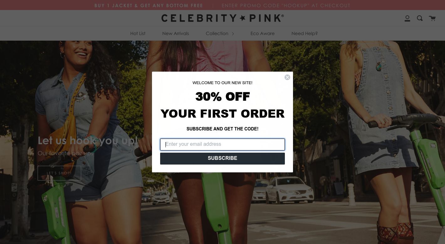 Celebrity Pink Website