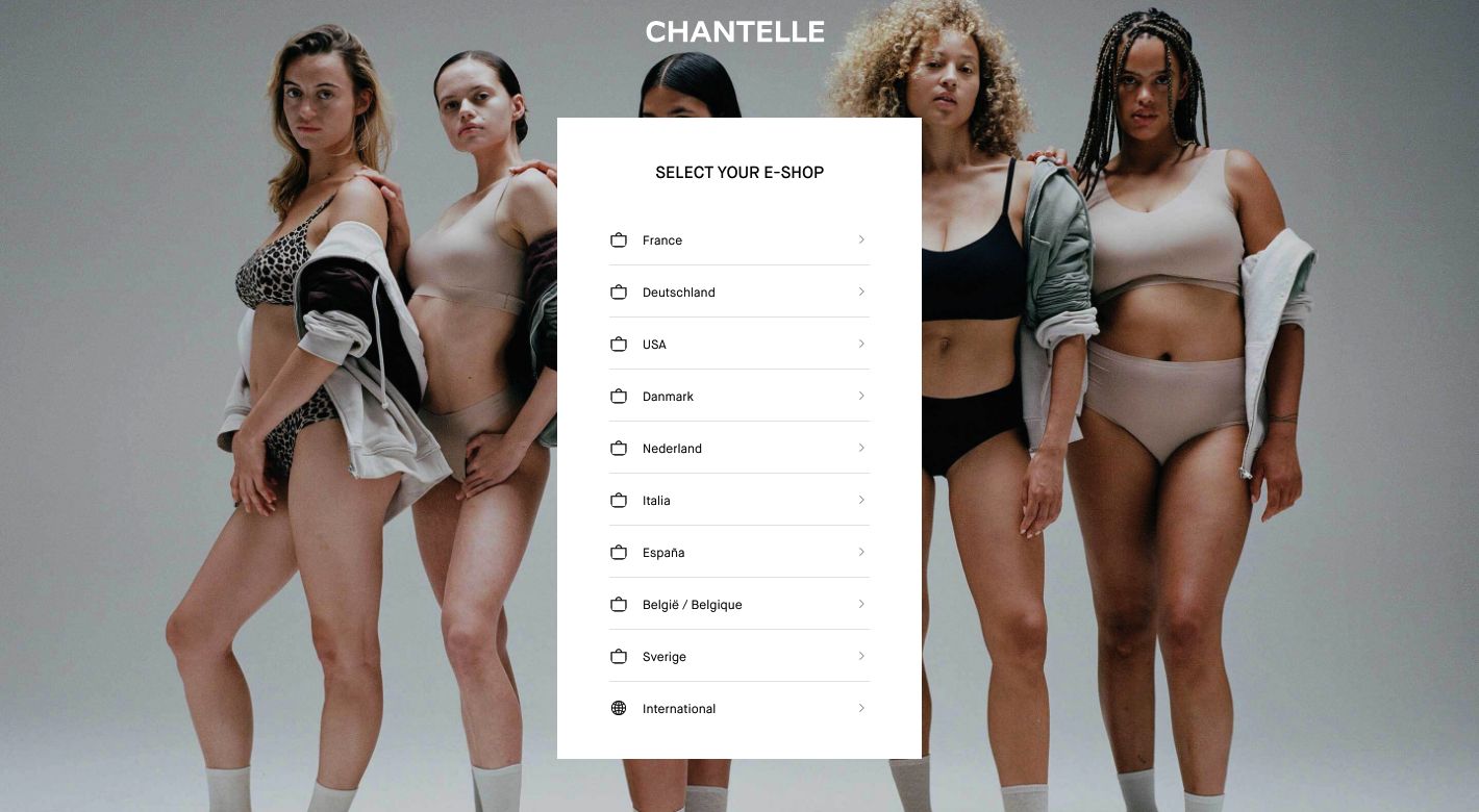 Chantelle Lingerie Website