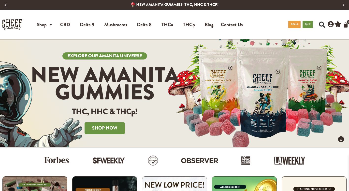 Cheef Botanicals Website