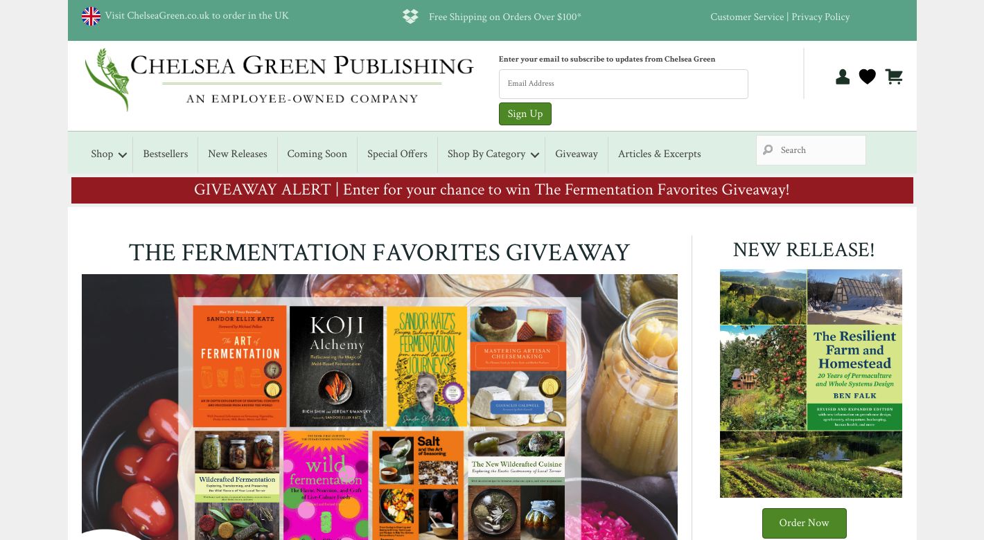 Chelsea Green Publishing Website