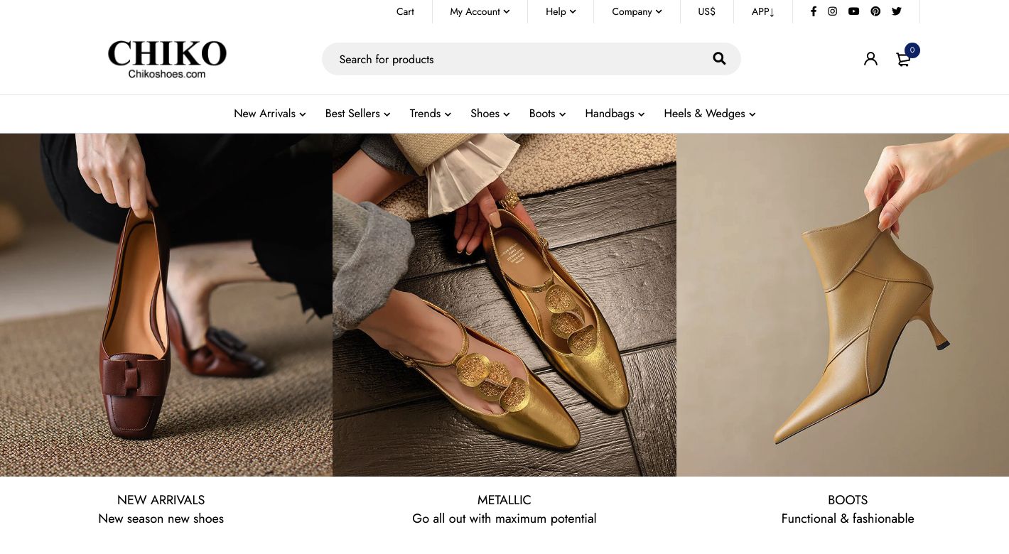 Chiko Shoes Website