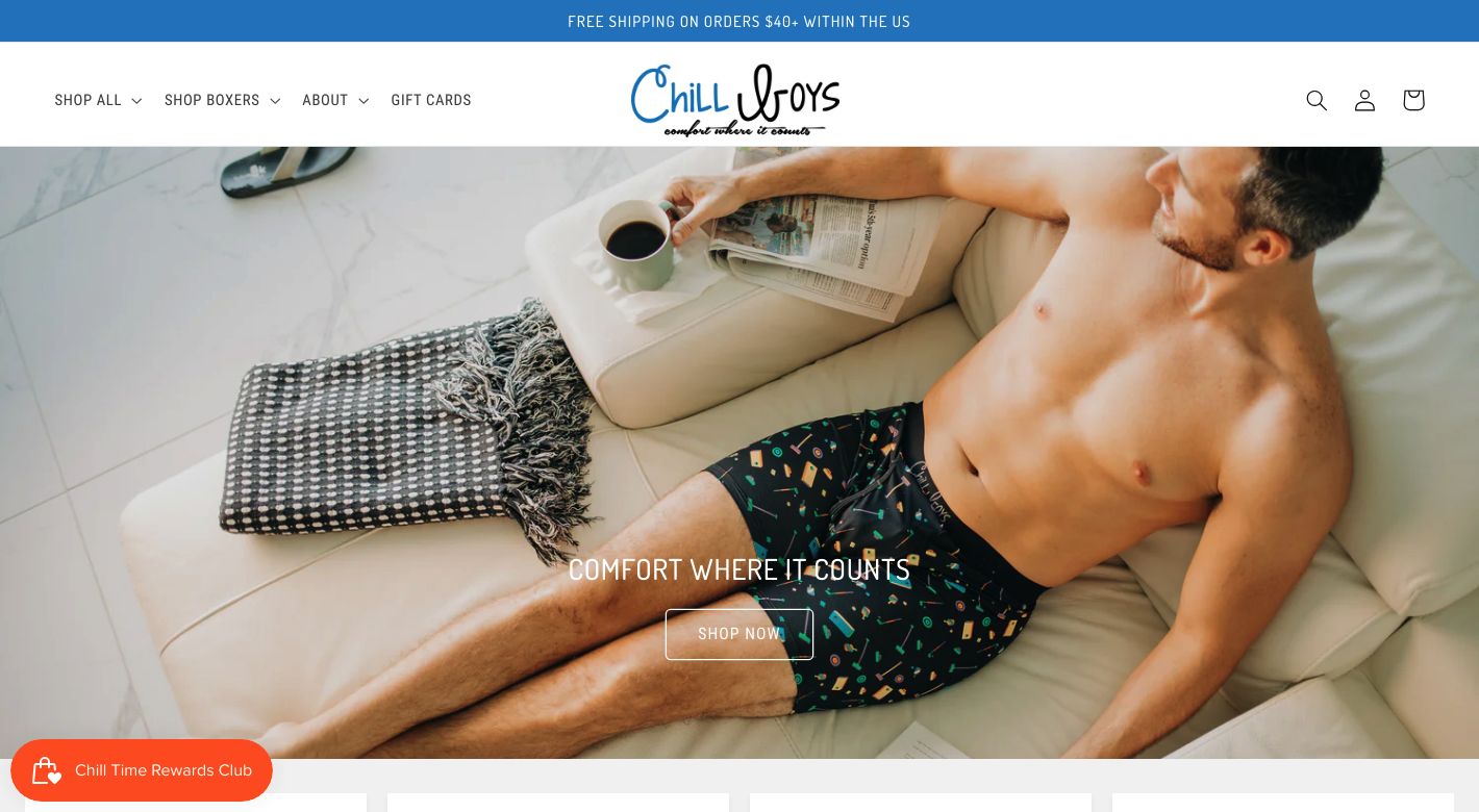 Chill Boys Website