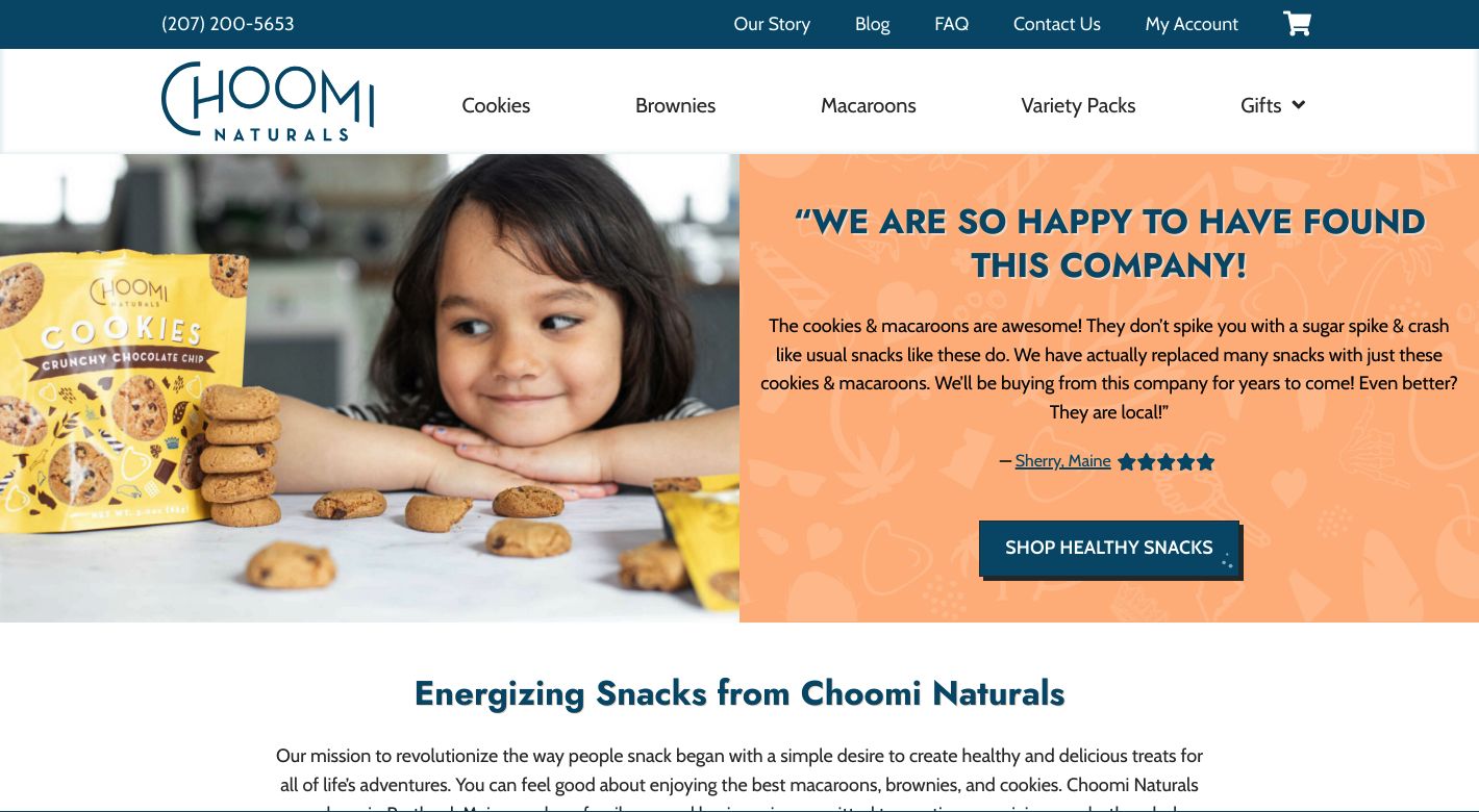 Choomi Naturals Website