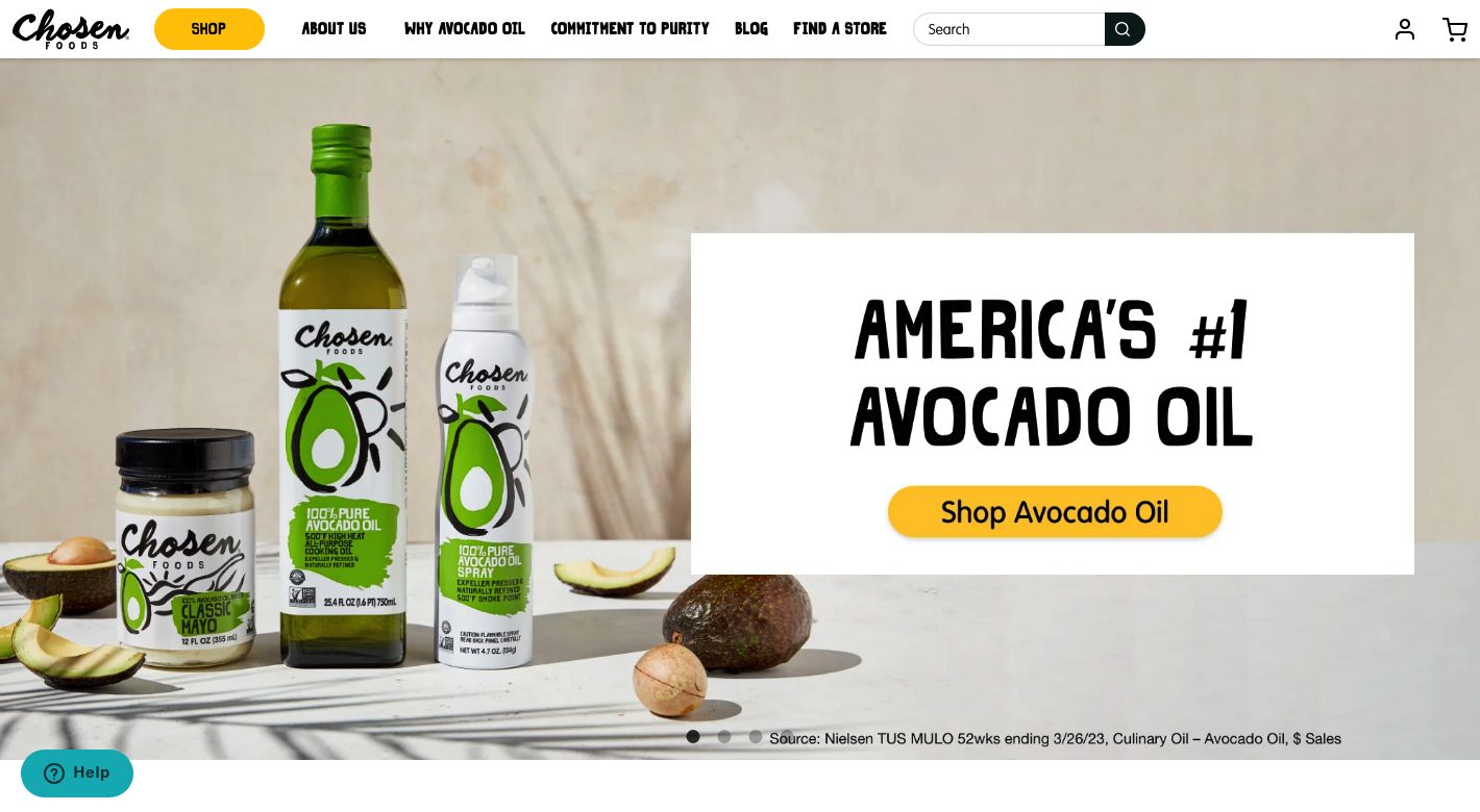 Chosen Foods Website