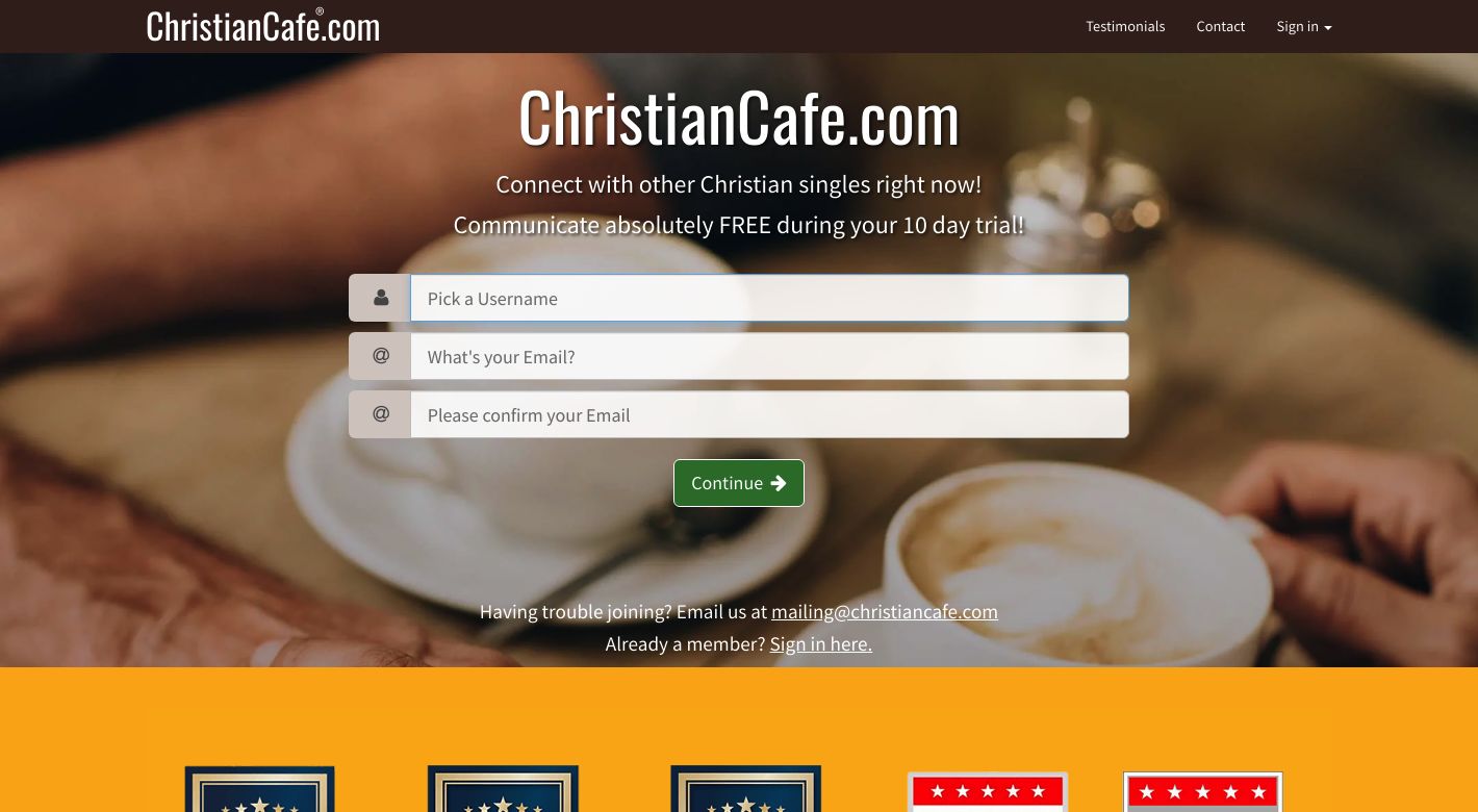 ChristianCafe.com Website