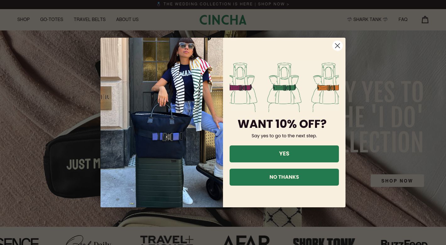 Cincha Travel Website