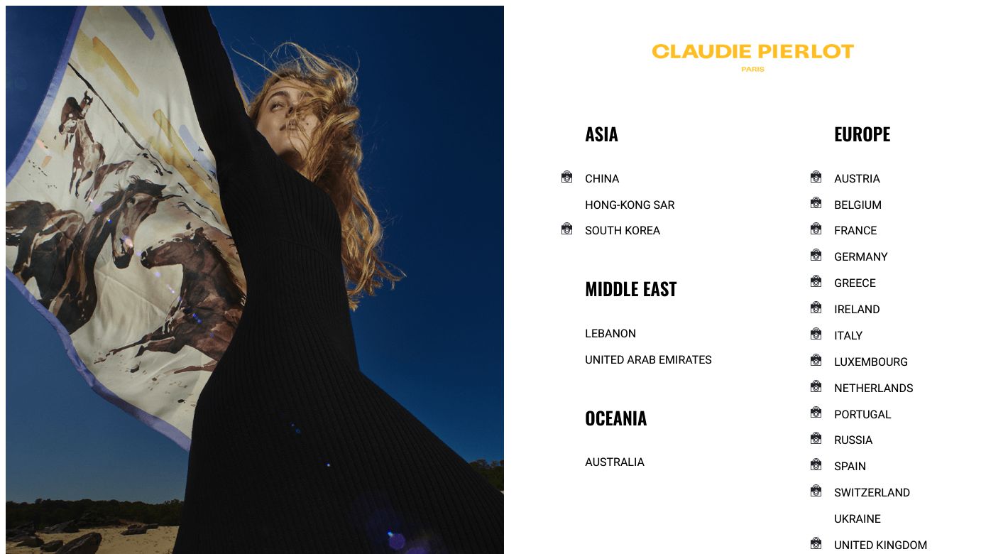 Claudie Pierlot Website